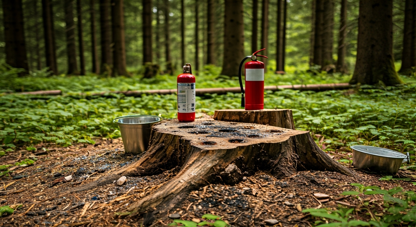 Wypalanie pnia drzewa – jak to zrobić? Krok po kroku